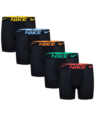 Nike Big Boys Dri-FIT Polyester Color Pop Boxer Briefs Underwear, 5-Pack - Macy's | Macy's