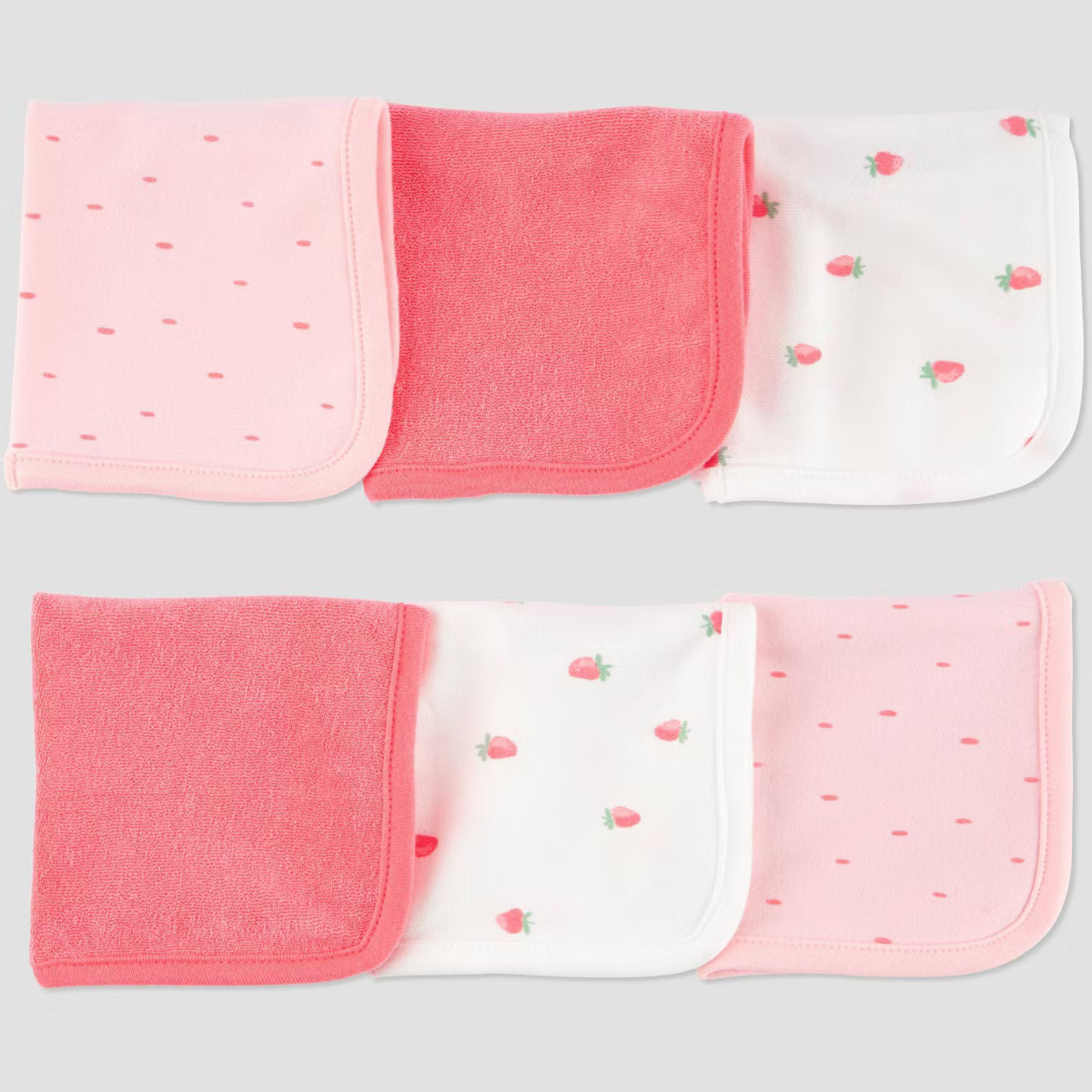 Carter's Just One You®️ Baby Strawberry Washcloth - Pink | Target