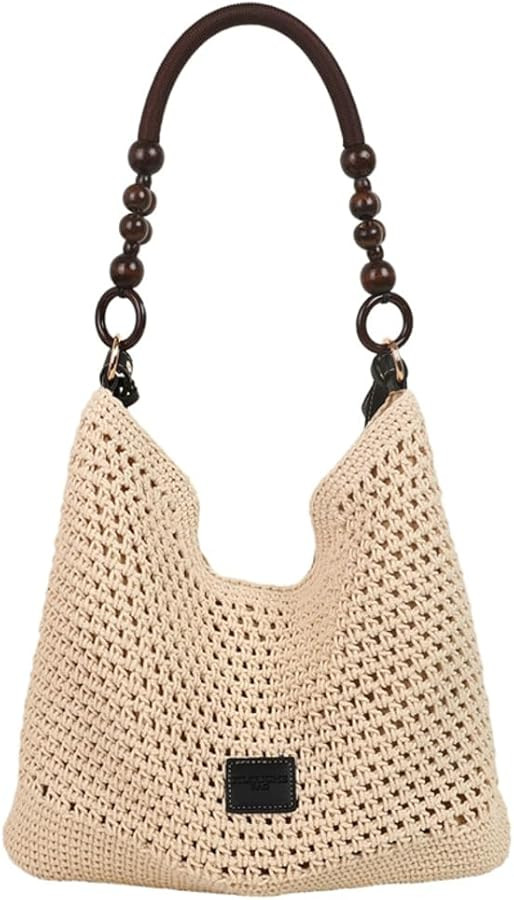 Bohemia Beach Bag for Women Macrame Shoulder Tote Bag Crossbody Purse Travel Beach Bag Summer Top... | Amazon (US)