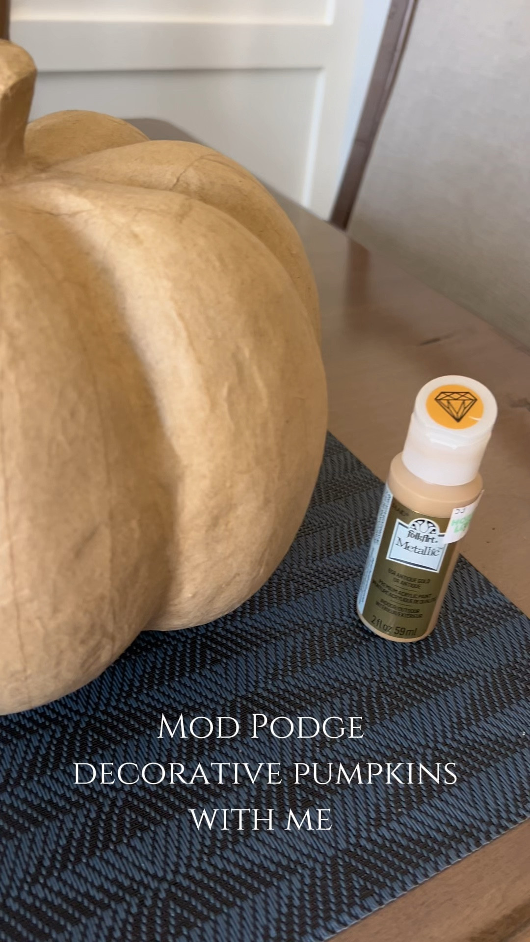 I’ve been eying a set of blue and white pumpkins for years that’s $$$ and this fall, I thought why can’t I make them myself? All you need is mod podge (I did a satin finish), a sponge brush, decorative paper or tissue paper that you like, cardboard pumpkins, and some elbow grease! 

#LTKSeasonal #LTKHome #LTKVideo