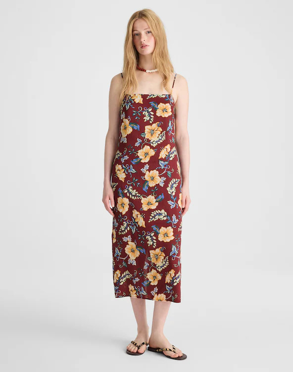 Squareneck Sleeveless Maxi Dress | Madewell