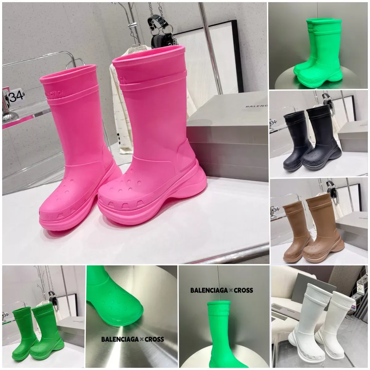 Balenciaga Cross Dupe Rain Boot … curated on LTK