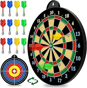 Magnetic Dart Board - 12pcs Magnetic Darts - Excellent Indoor Game and Party Games - Gifts for 5 ... | Amazon (US)
