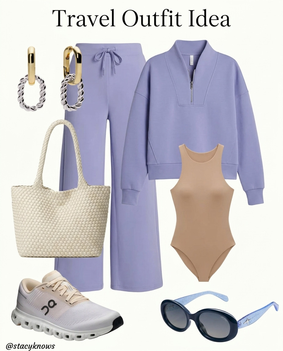 Jet-set ready and chic on the go! ✈️ This airport look balances maximum comfort with effortless style, featuring an easy, breathable layer, sleek sneakers, and a roomy tote to hold all your travel essentials. Tap the link to shop the exact pieces to elevate your next flight fit!
#TravelOutfit #AirportStyle #LTKtravel #TravelInComfort #AirportOutfit #JetSetStyle #TravelLook #LTKstyletip 

 #LTKNYFW #LTKootd #LTKTravel