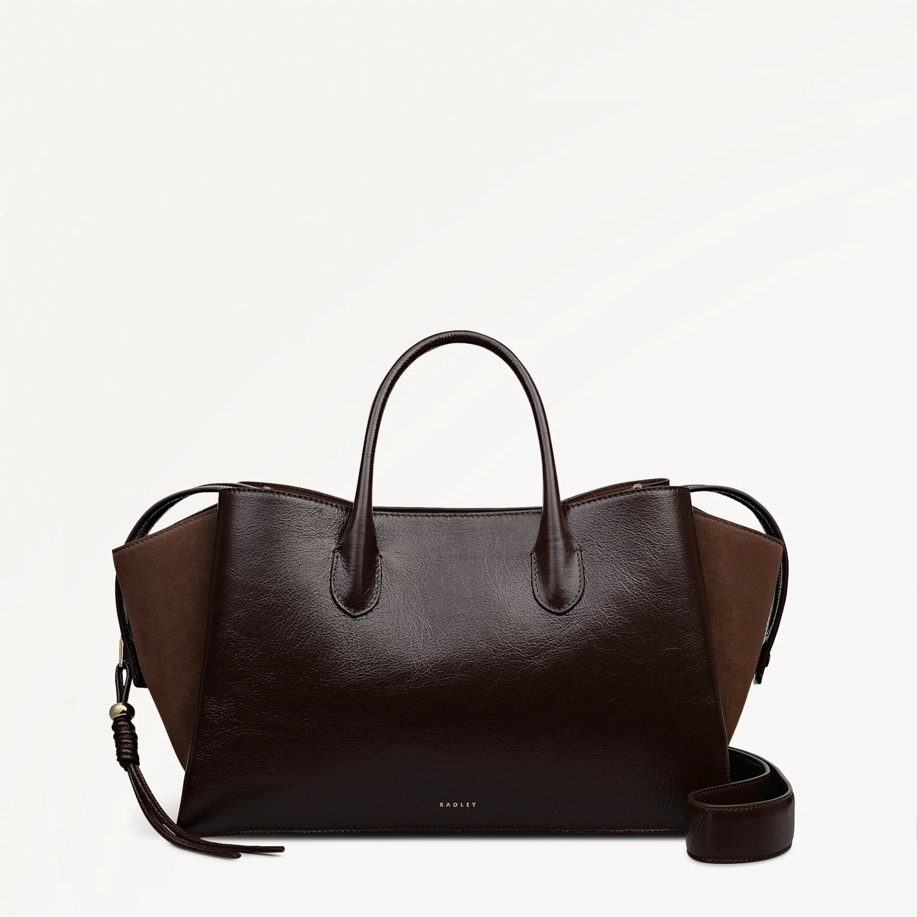 Dark Oak Large Ziptop Grab Bag | The Romilly AW25 | Radley London | Radley