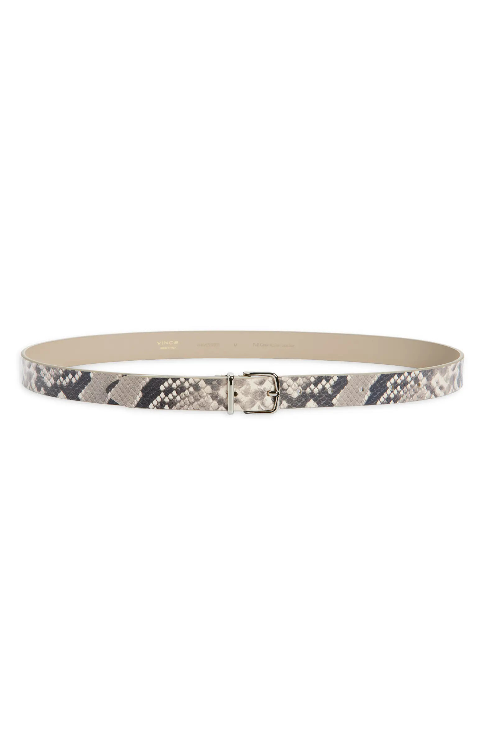 Snake Embossed Leather Belt | Nordstrom