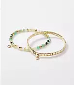 Beaded Chicklet Bracelet Set | LOFT