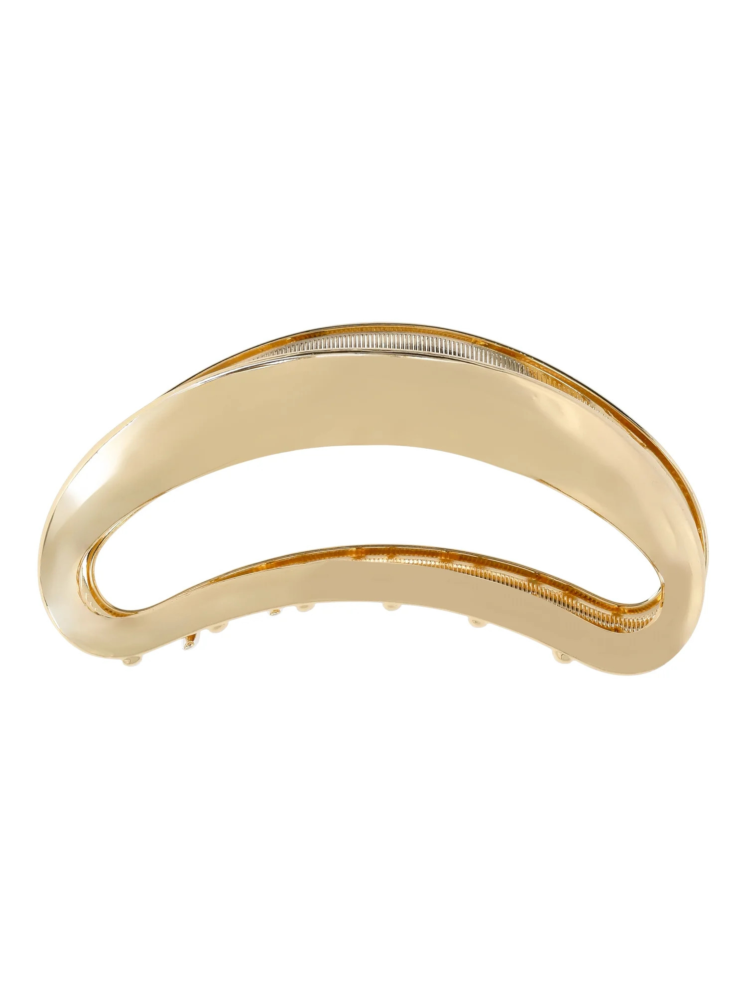 Time and Tru Women's Large Hair Claw Clip, Goldtone | Walmart (US)