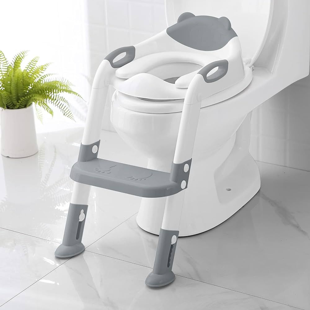 Toilet Potty Training Seat with Step Stool Ladder,SKYROKU Training Toilet for Kids Boys Girls Tod... | Amazon (US)
