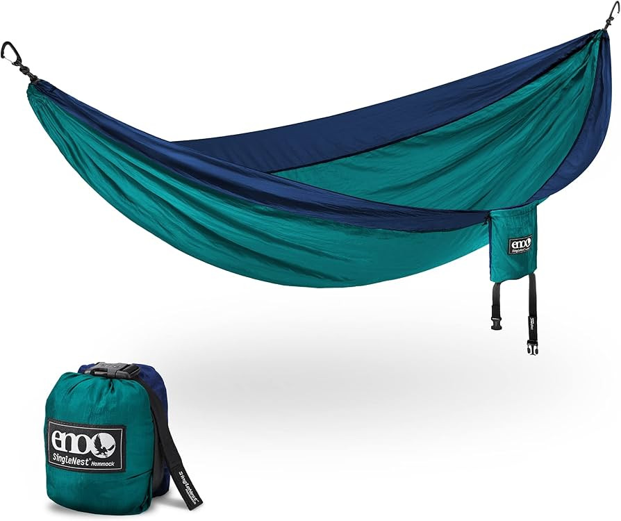 ENO SingleNest Hammock - Lightweight, 1 Person Portable Hammock - for Camping, Hiking, Backpackin... | Amazon (US)