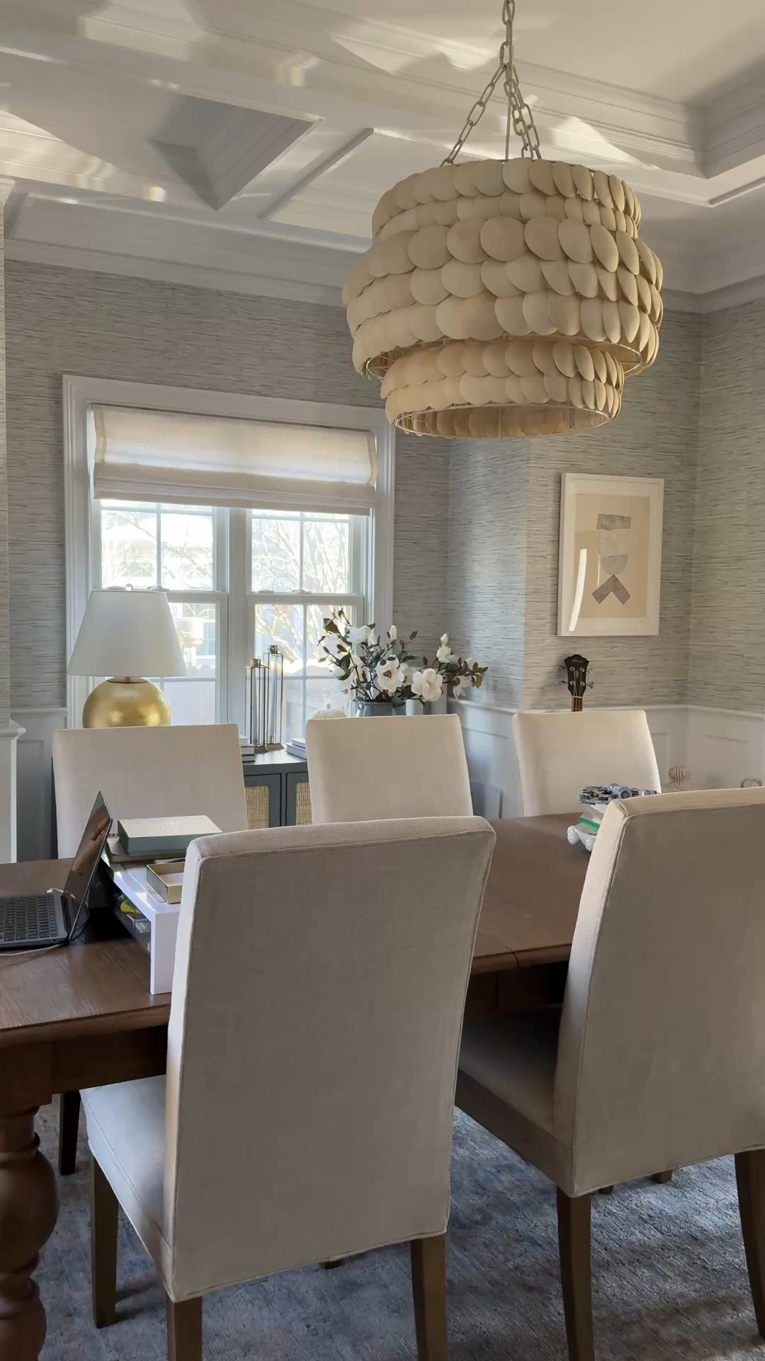 Our dining room chandelier and grasscloth wallpaper are on sale right now! Sharing all of the details (this chandelier is one of my most asked about items in our home! 

#LTKSeasonal #LTKSaleAlert #LTKHome