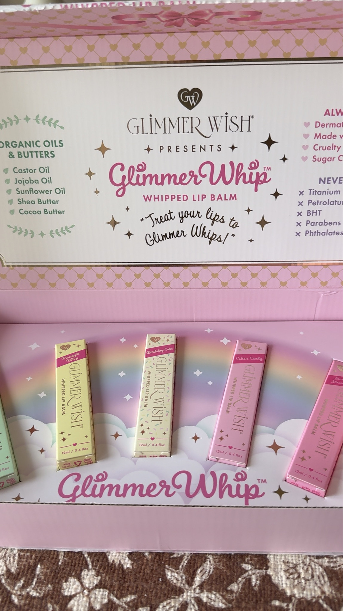 #ad Adorable Kids Lip Balm Gift Set with Puff Keychain 💕

Follow @farmtotablecreations on Instagram for more curated finds 🤍

The cutest little birthday gift idea for your girly girls 💗 This Glimmer Wish lip balm set is almost too cute to wrap with its pastel packaging, candy-inspired balms, and the sweetest details. The fluffy pink puff doubles as a keychain (perfect for backpacks or purses), and the heart-shaped applicator just makes it feel extra special.

Made with organic oils and butters, these lip balms are moisturizing while still being fun and playful for kids. Such a perfect pick for a birthday gift, sleepover basket, spa-themed set, or even a stocking stuffer.

@Glimmer Wish 
#lipbalm #giftideas #kidsgifts #selfcare #beautyfinds

#LTKselfcare #LTKKids #LTKgrwm