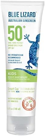 BLUE LIZARD Kids Sunscreen Lotion SPF 50+ 5oz Tube, Cream (F62450) | Amazon (US)