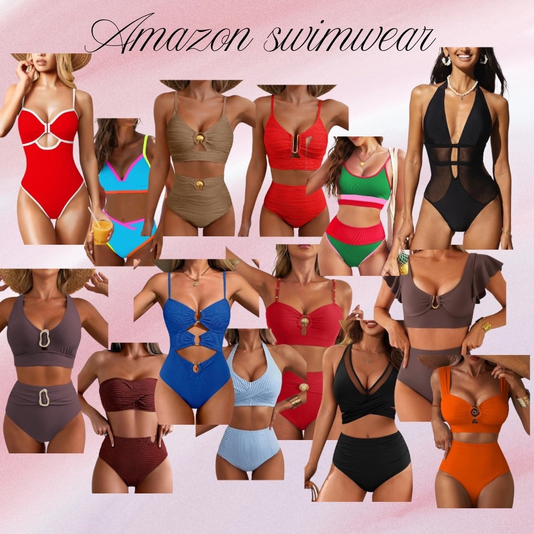 Amazon swimwear! #amazon #onepiece #twopiece #highwaisted #swimsuit #summer 

#LTKPetite #LTKSeasonal #LTKOver40