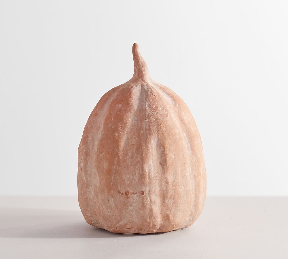Terra Cotta Pumpkins, Tall, Terra Cotta | Pottery Barn (US)