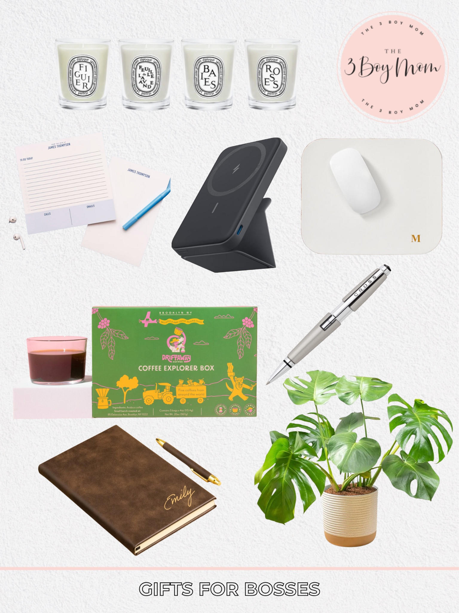 Gifts for Bosses 

2024 Holiday Gift Guide | Gift for the Hard to shop for person in your life Holiday shopping, holiday gift ideas, women gifts, boss gifts, luxury gifts women, Gifts for Bosses, candles, wireless charger, notes, pen, plant, leather mousepad, coffee box, personalized leather notebook, gifts for the coworker

#LTKSeasonal #LTKHoliday #LTKGiftGuide