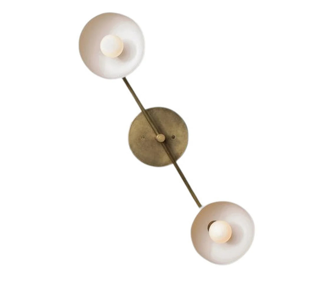 2 Armed Wall Light Modern Brushed Brass Sputnik chandelier light Fixture | Etsy (CAD)