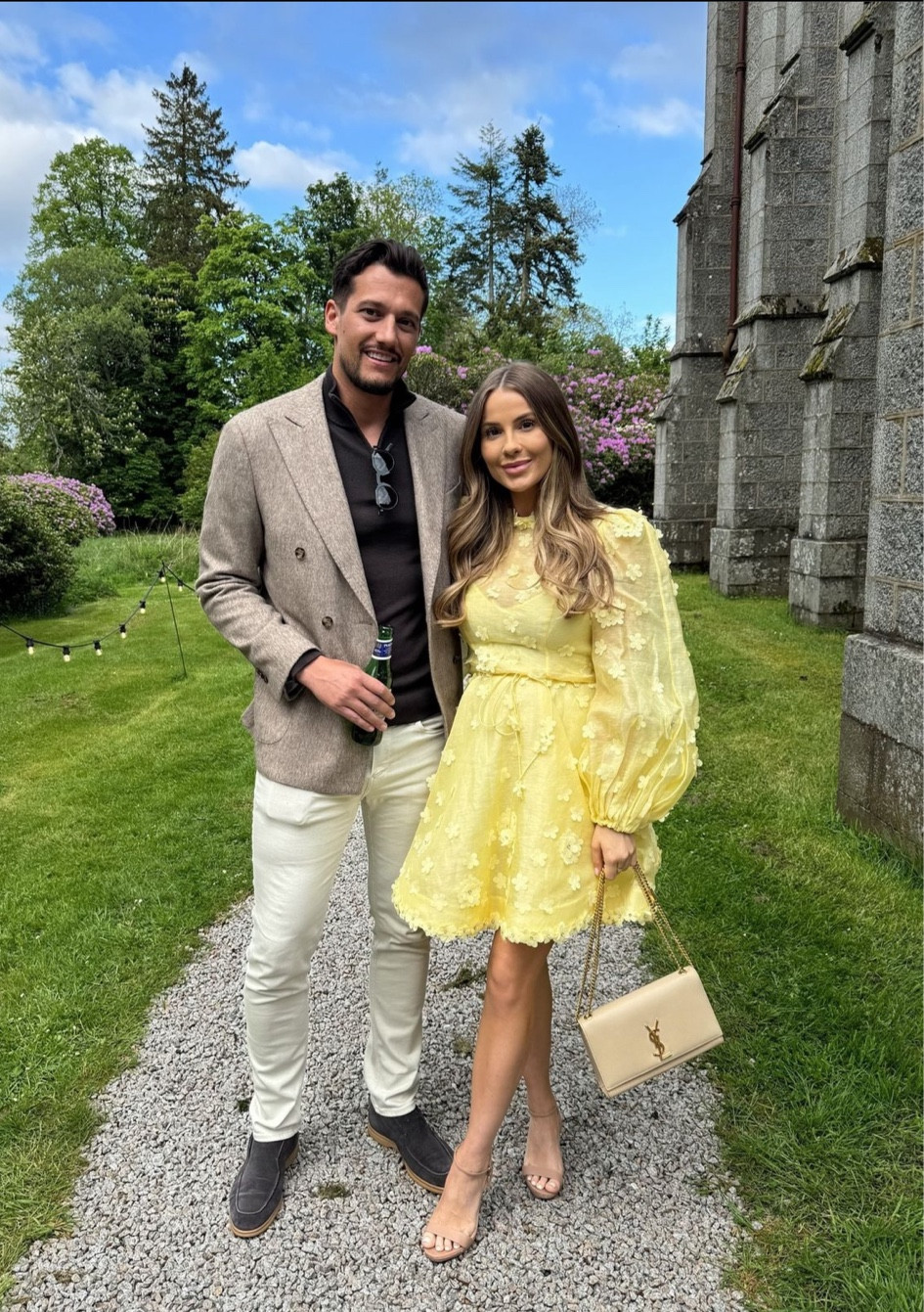 Yellow dress, short dress, wedding guest, wedding guest dress, sandals, saint laurent bag, wedding guest outfit, floral dress, event dress

#LTKeurope #LTKwedding #LTKsummer