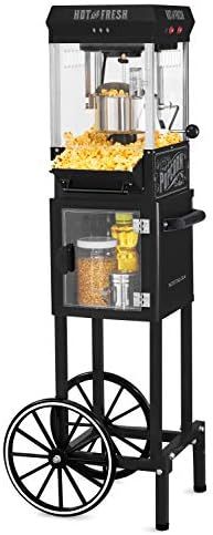 Nostalgia KPM220CTBK 2.5 Oz Professional Popcorn & Concession Cart with 5 Quart Bowl, 45" Tall, M... | Amazon (US)