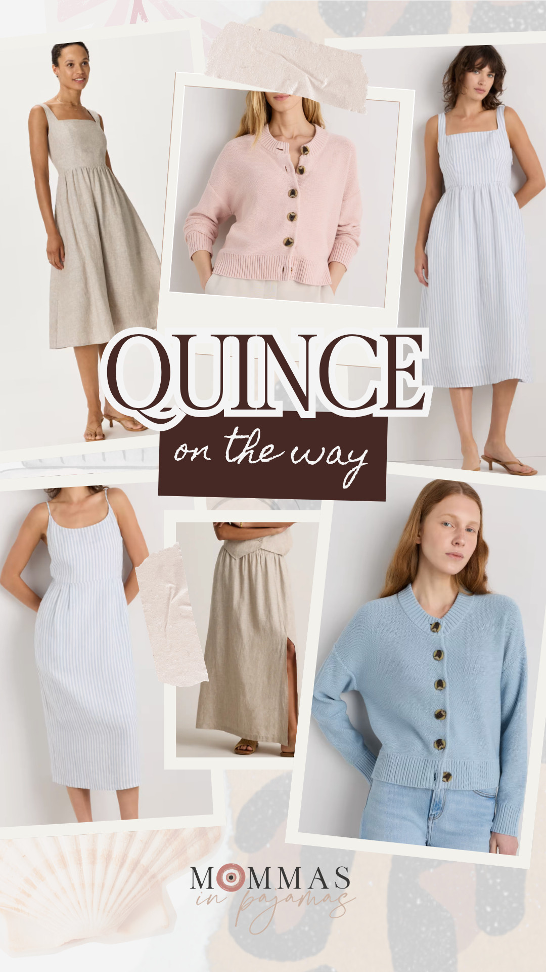 My most recent Quince order...giving it another try! Loving the neutral 100% linen dresses and the pink and blue button cardigans are 100% organic cotton. The tan skirt is also linen and can be paired with so may things. I'll review to see if the quality is worth it, and if it's truly petite friendly! nautical outfits, capsule wardrobe, summer oufits 

 #LTKSeasonal #LTKPetite #LTKWorkwear