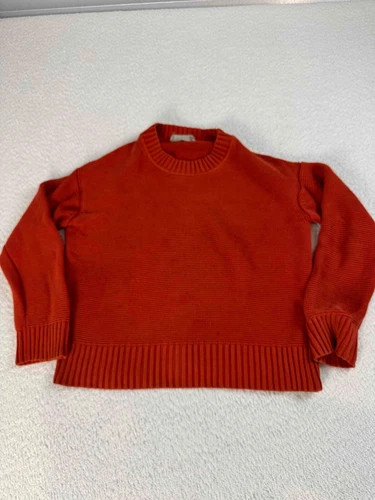 Everlane Womens Knit Long Sleeve Pullover Boxy Sweater in Everyday Cotton XS | eBay US