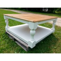 Coffee Table, Farmhouse, French, Country, Rustic, Turned Legs | Etsy (US)