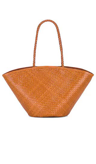 Woven Tote Bag in Cognac | Revolve Clothing (Global)