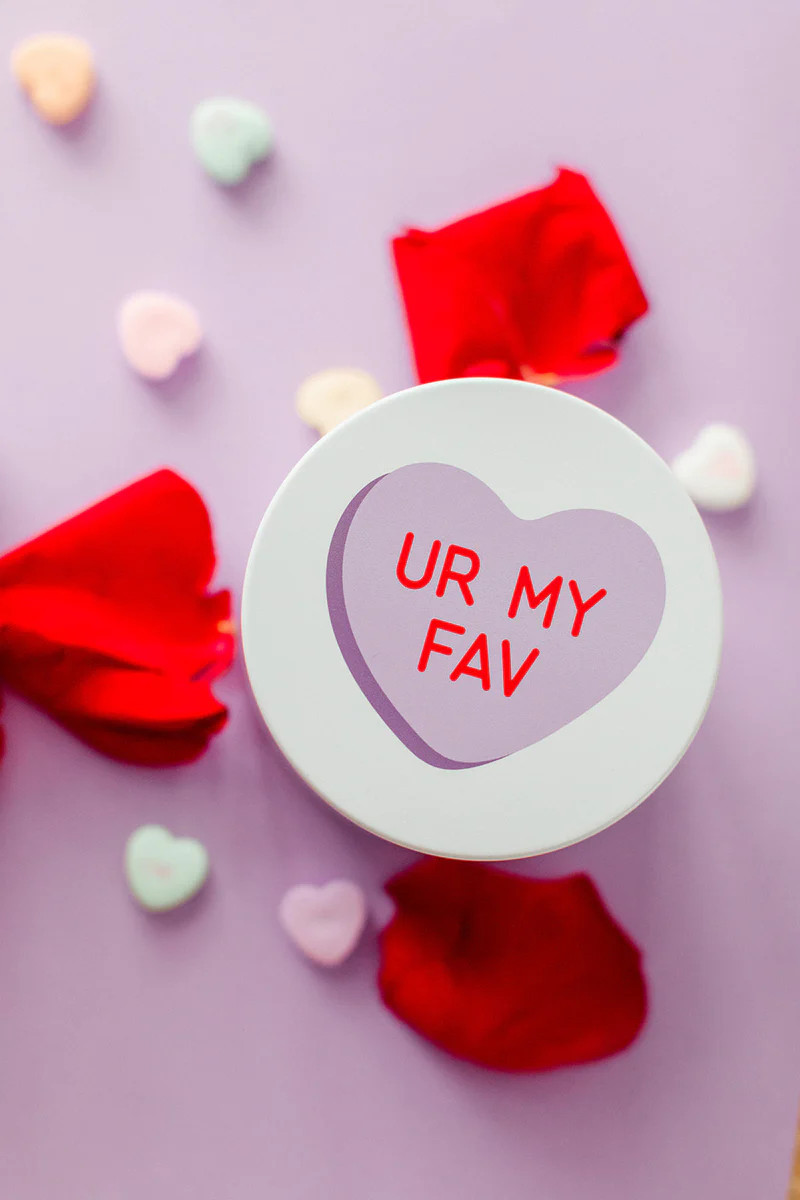 UR My Fav Conversation Heart Candle | Somerset Candle Co