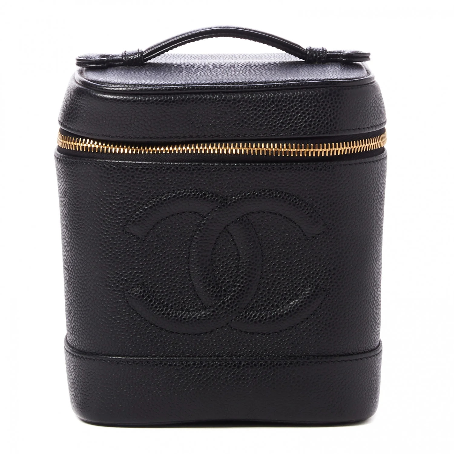 CHANEL Caviar Vanity Cosmetic Case Black | FASHIONPHILE | Fashionphile
