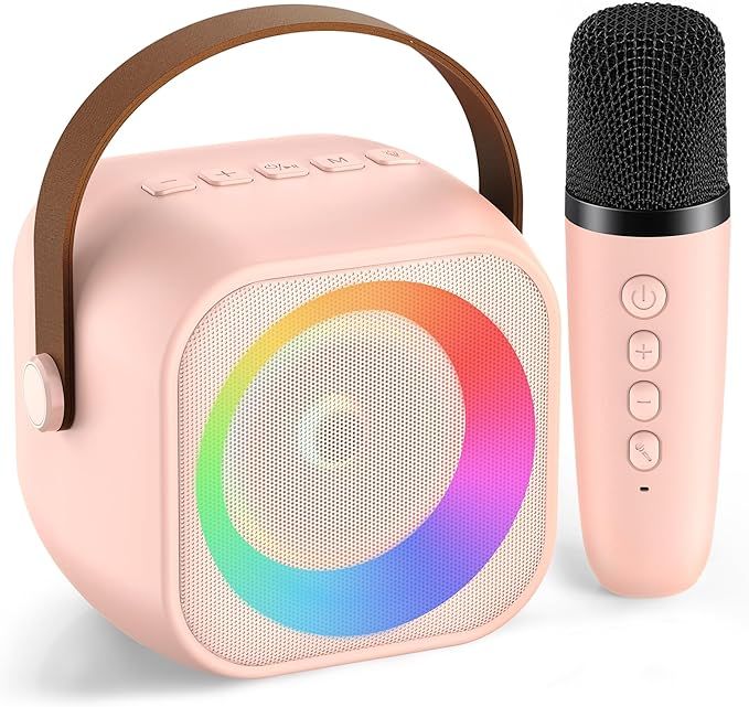 Karaoke Machine for Kids Adults, Portable Bluetooth Speaker with Wireless Microphone, Karaoke Toy... | Amazon (US)