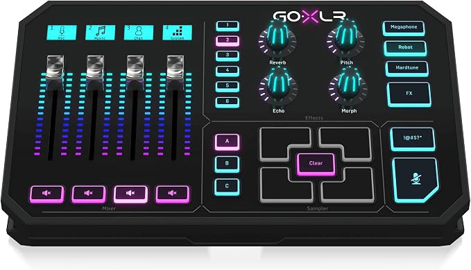 TC Helicon GoXLR Revolutionary Online Broadcaster Platform with 4-Channel Mixer, Motorized Faders... | Amazon (CA)