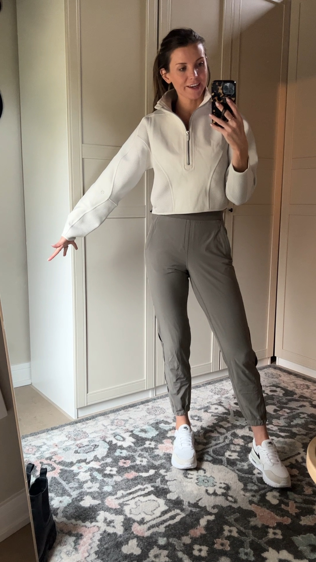 Okay I found some new joggers and cropped pullover from Lululemon that I’m absolutely loving!! The joggers are super soft, thin/lightweight and perfect for spring. This pullover has a cool design and mixed material as well. 
Pullover: small
Joggers: 4

#LTKFind #LTKfit #LTKstyletip