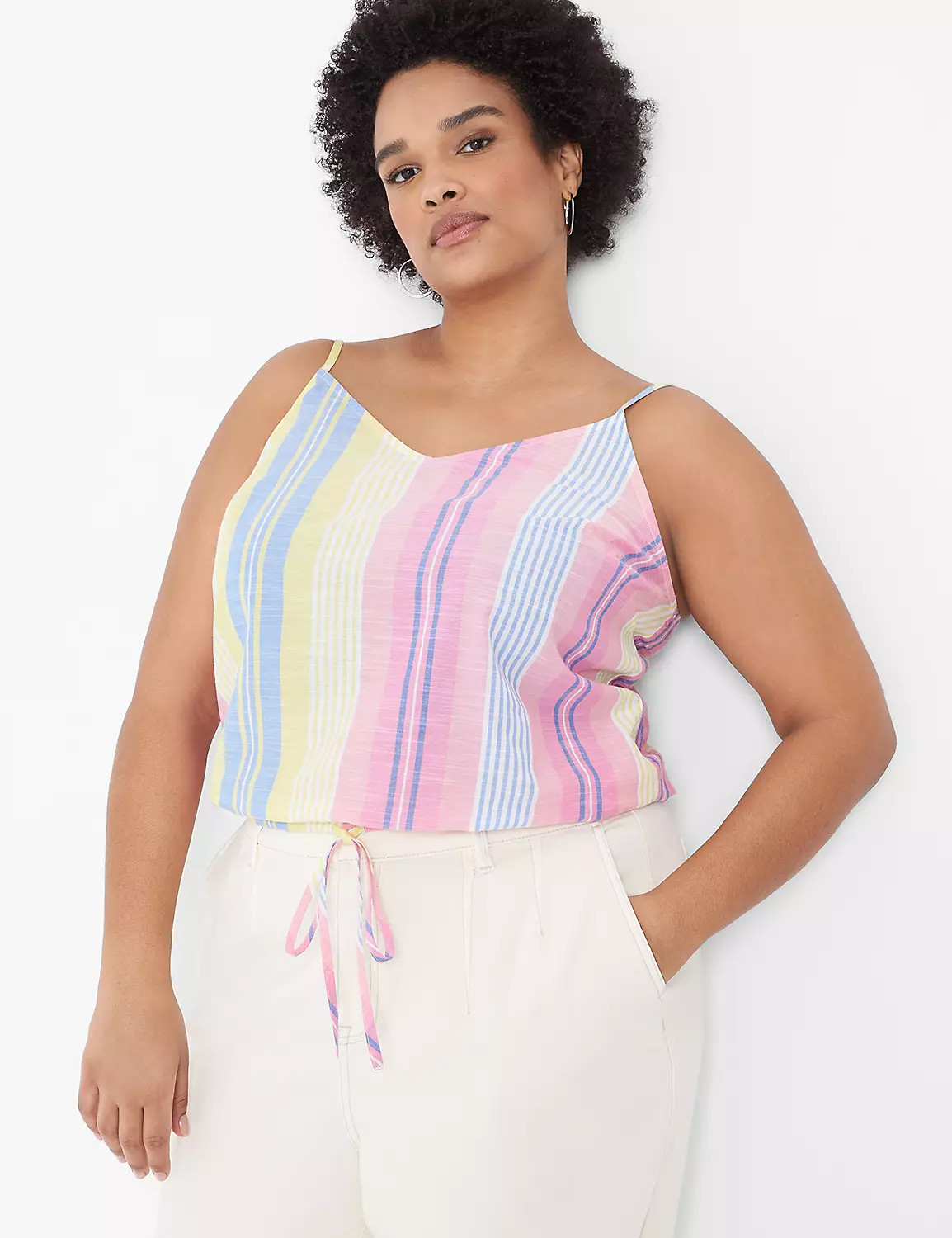 Crop Drawstring Tank | LaneBryant | Lane Bryant (US)
