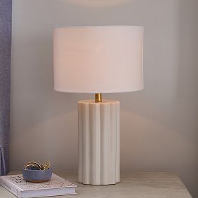 Scalloped Table Lamp | Pottery Barn Teen