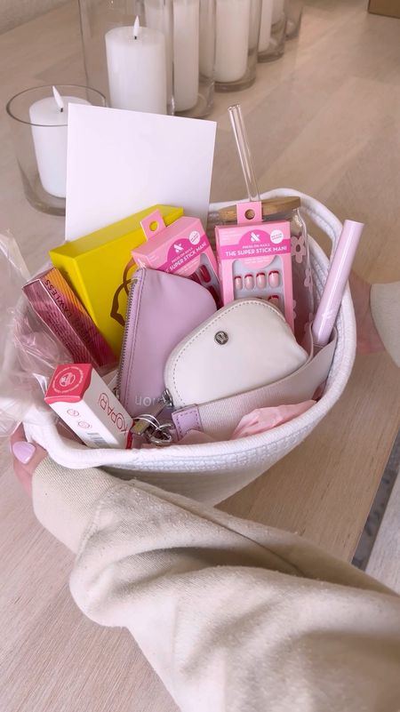 Gift basket for her 🌸 this would be perfect to give as a Mother’s Day gift! 

Lululemon dual pouch wristlet, olive & June, Kopari, Kendra Scott, lawless beauty, gift ideas for her, birthday gift, gifts for mom, mother in law, teacher appreciation, fancythingsblog 

#LTKfindsunder50 #LTKfindsunder100 #LTKVideo