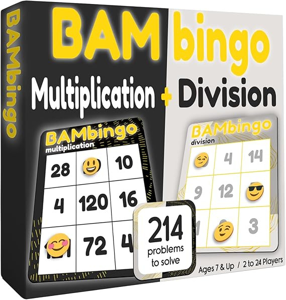 Math Flash Cards Bingo Game - Educational Board Game - Teacher Designed Learning for Elementary C... | Amazon (US)