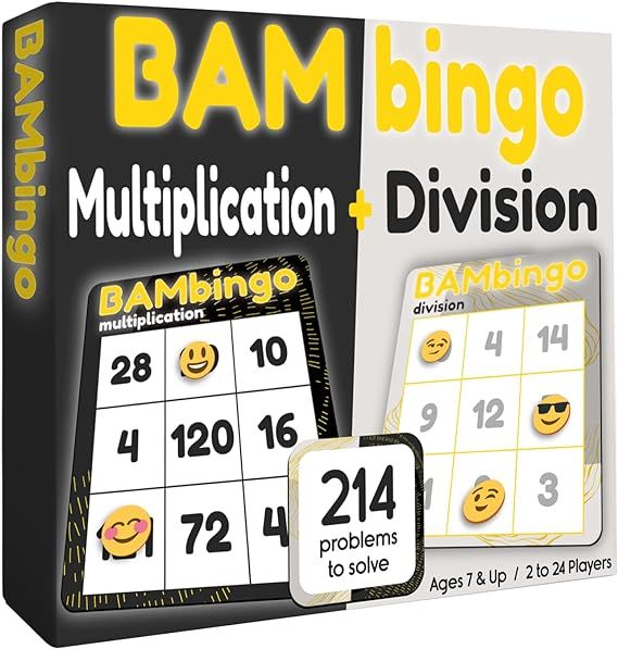 Math Flash Cards Bingo Game - Educational Board Game - Teacher Designed Learning for Elementary C... | Amazon (US)