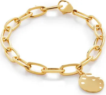 18K Gold ID Oval Charm Bracelet | Nordstrom
