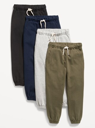 Functional Drawstring Jogger Sweatpants 4-Pack for Toddler Boys | Old Navy (US)