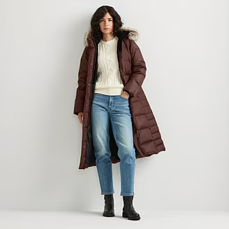 Women's Lodge Down Hooded Duffle Coat | Eddie Bauer - US