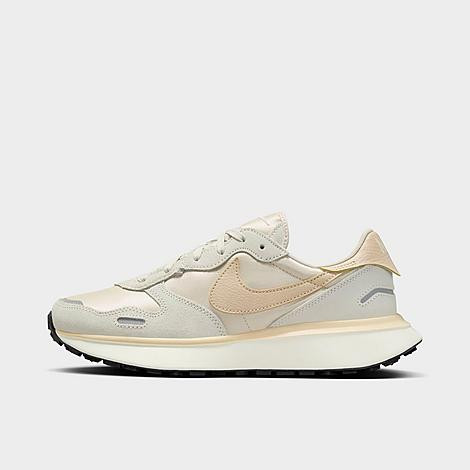 Nike Women's Phoenix Waffle Casual Shoes in Summit White/Light Sanddrift Size: 6.5 | Finish Line (US)
