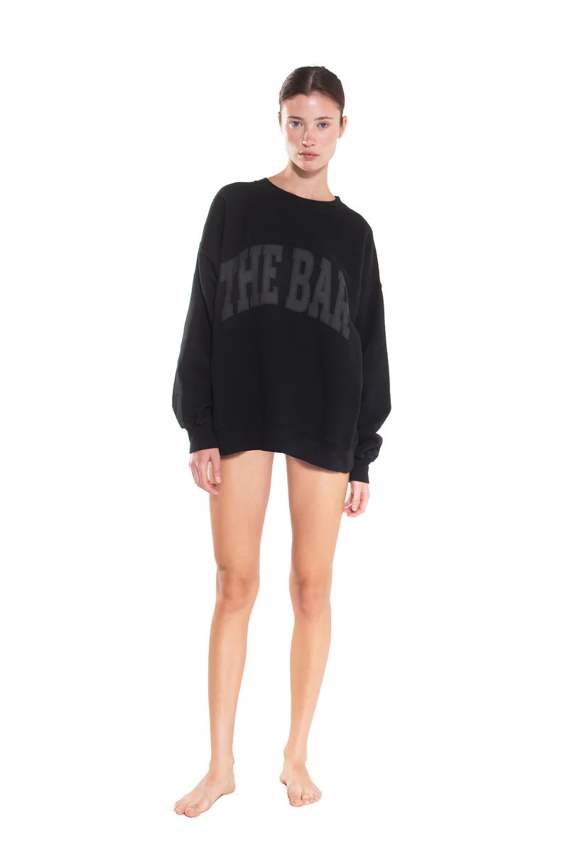 VARSITY SWEATSHIRT BLACK | The Bar