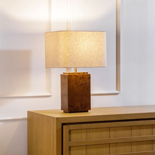 Finlo Burled Table Lamp (22") | West Elm (US)