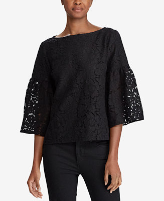 Lauren Ralph Lauren Bell-Sleeve Top | Macys (US)