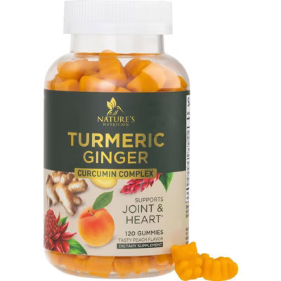 Turmeric Gummies Extra Strength Chewable Joint Support Gummy, High Absorption - 120 Gummies By Nature's Nutrition | Target