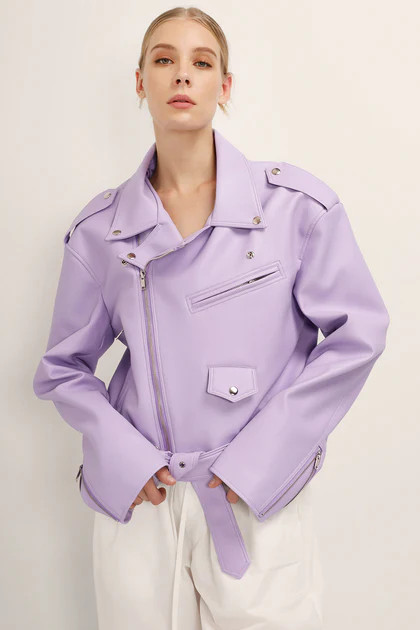 Emma Pleather Rider Jacket | Storets (Global)