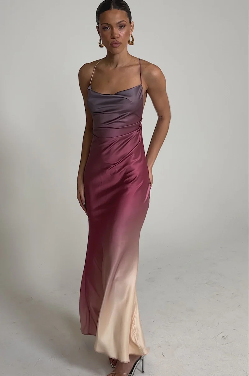 PRETTY WOMAN MAUVE MAXI DRESS | AKIRA