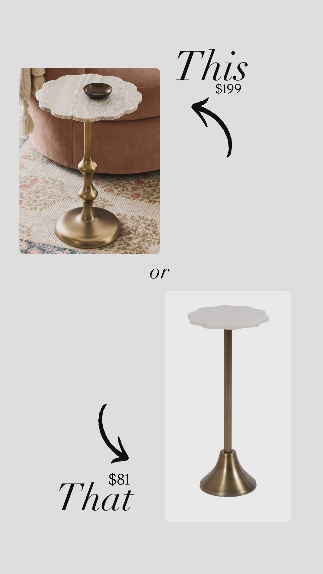 This or that marble pedestal table. Pottery barn or Amazon 

#LTKHome