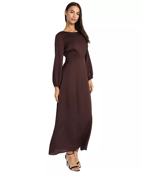 Donna Morgan Women's Cutout Tie-Back Maxi Dress - Macy's | Macy's