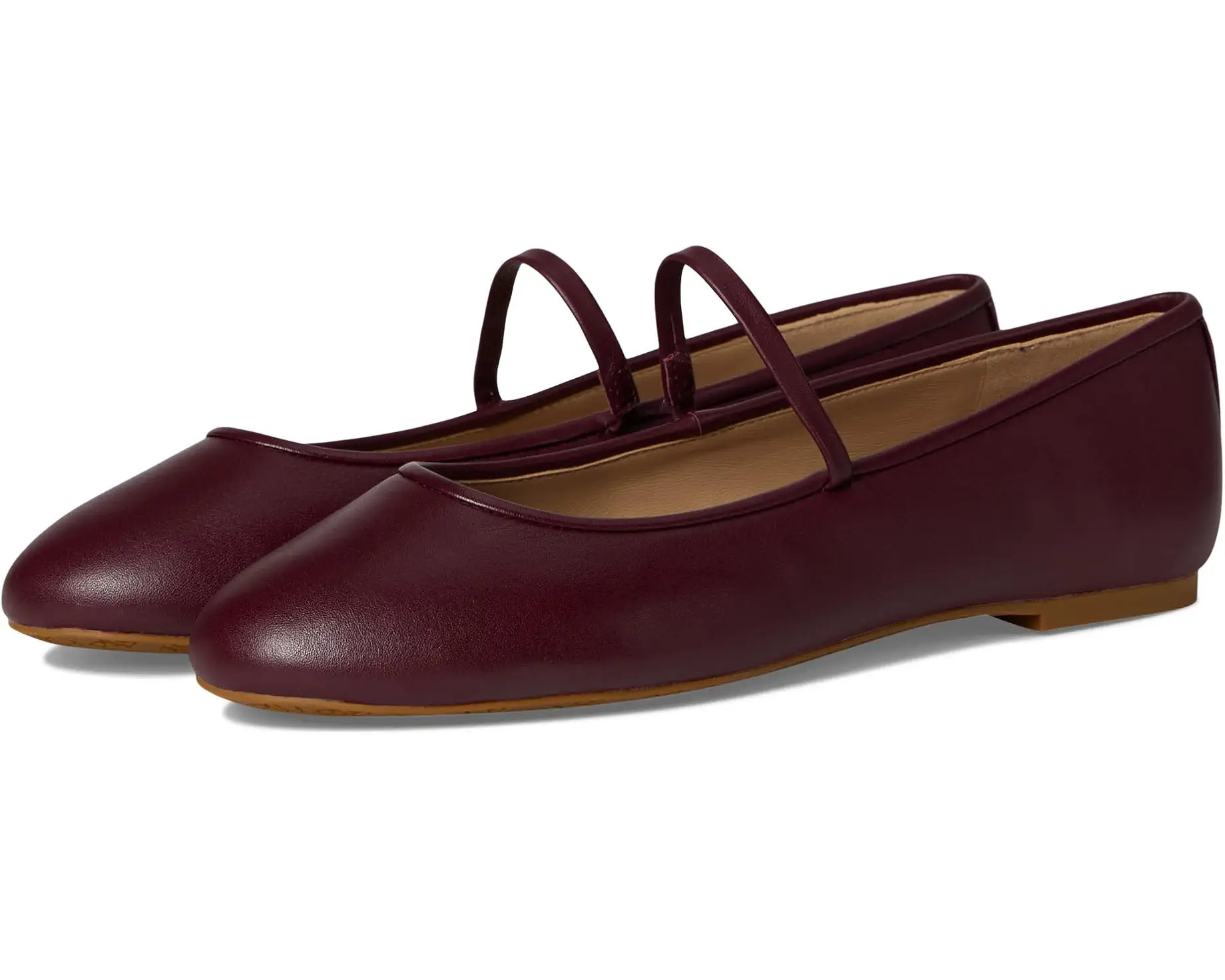 Jayna Nappa Leather Mary Jane Flats | Zappos